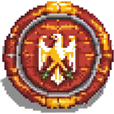 Galatasaray football club logo pixel art emoji