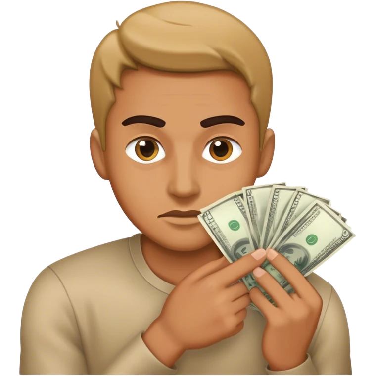 Man stealing money emoji
