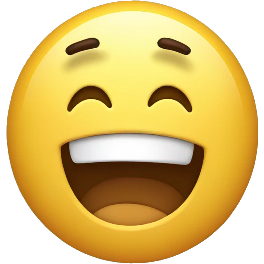 tired with excited emoji