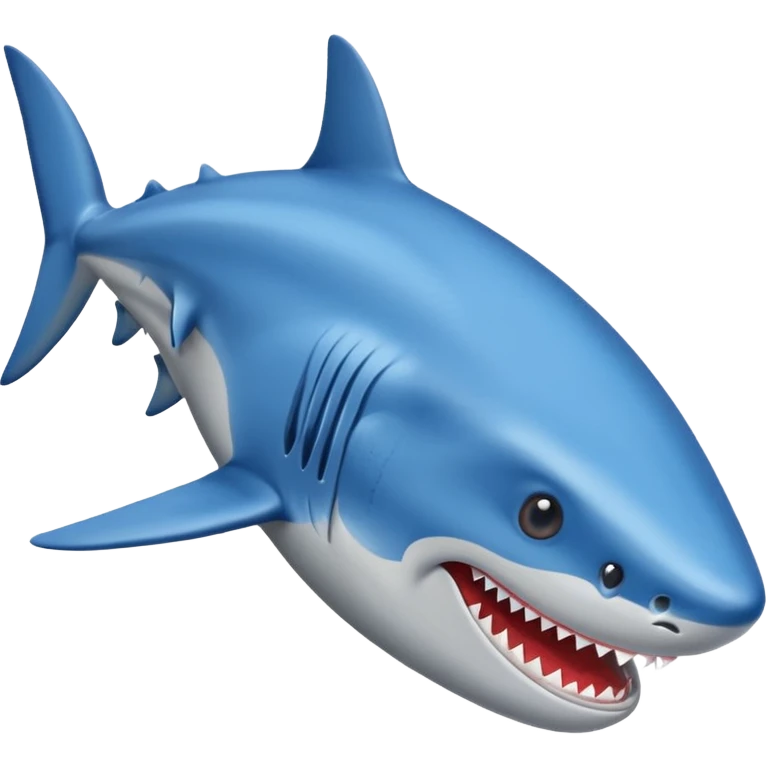 tiburón con zapatillas azules emoji