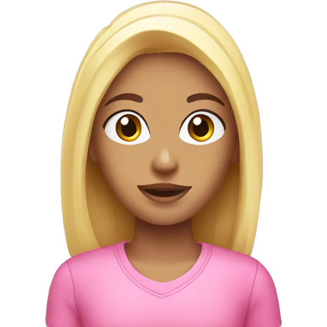 Shopping pink emoji