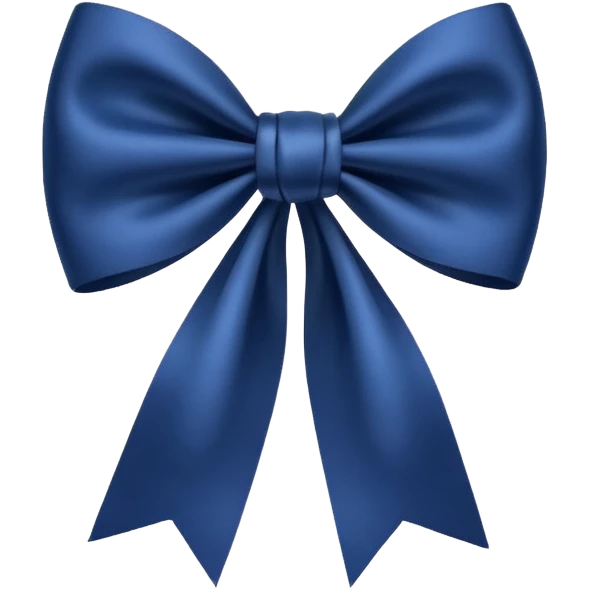 Dark blue bow emoji