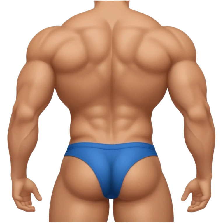 Extremely large butt white man emoji