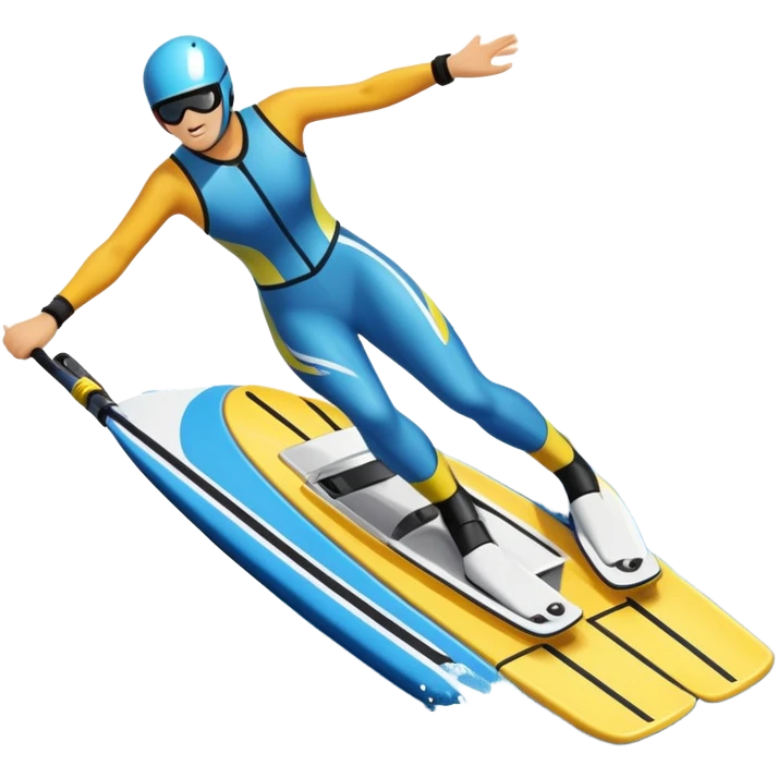 An icon featuring a close-up collage of water skis, splashing water across the surface. The design highlights the motion of the skis cutting through the water and the boat’s wake. Transparent background emphasizes the thrill of water skiing. emoji