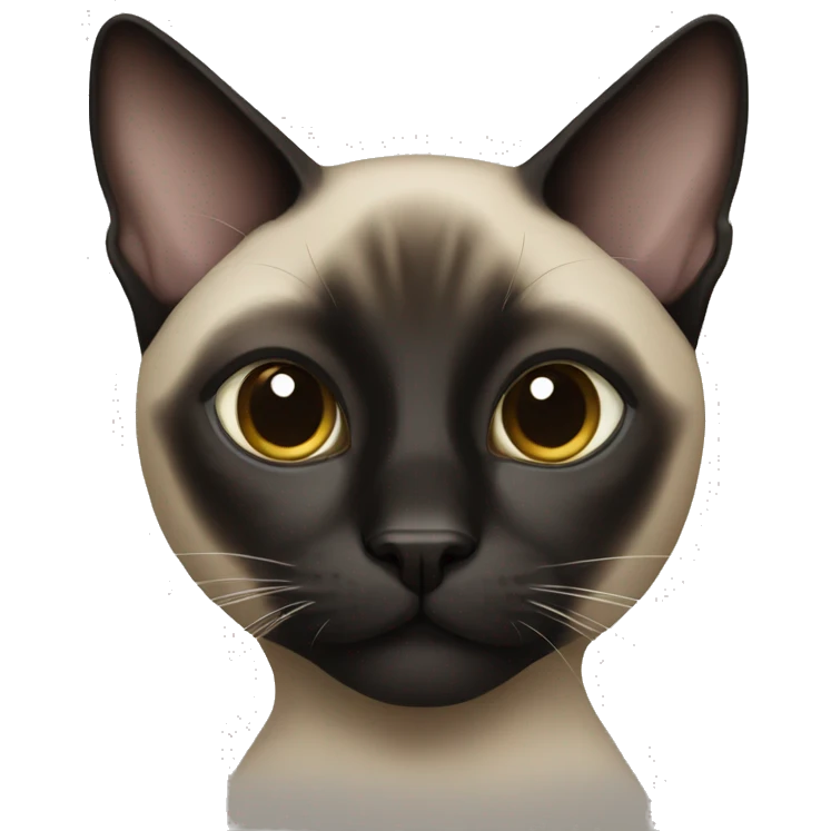 black siamese cat emoji