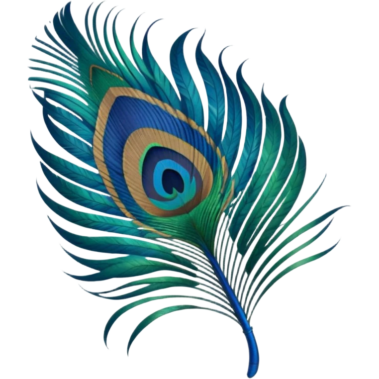 Peacock feather emojis emoji