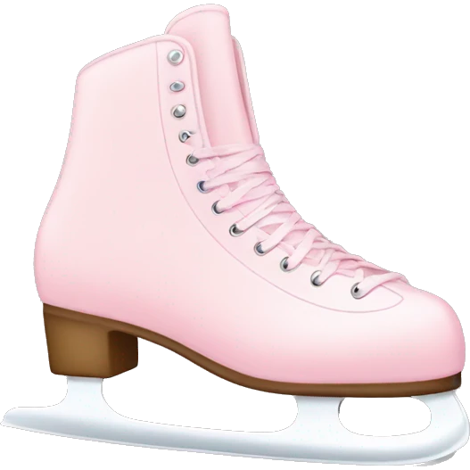 pastel pink ice skates emoji