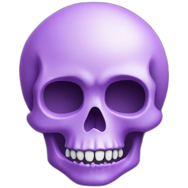 Purple skull with word "Ekhom" emoji