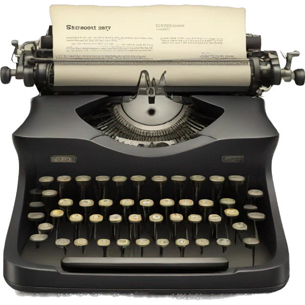 Old typewriter emoji