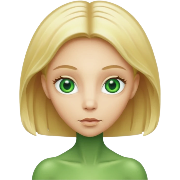 ALIEN WITH BLONDE emoji