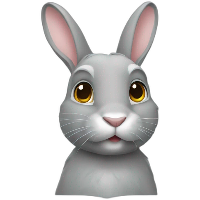 Lapin gris emoji