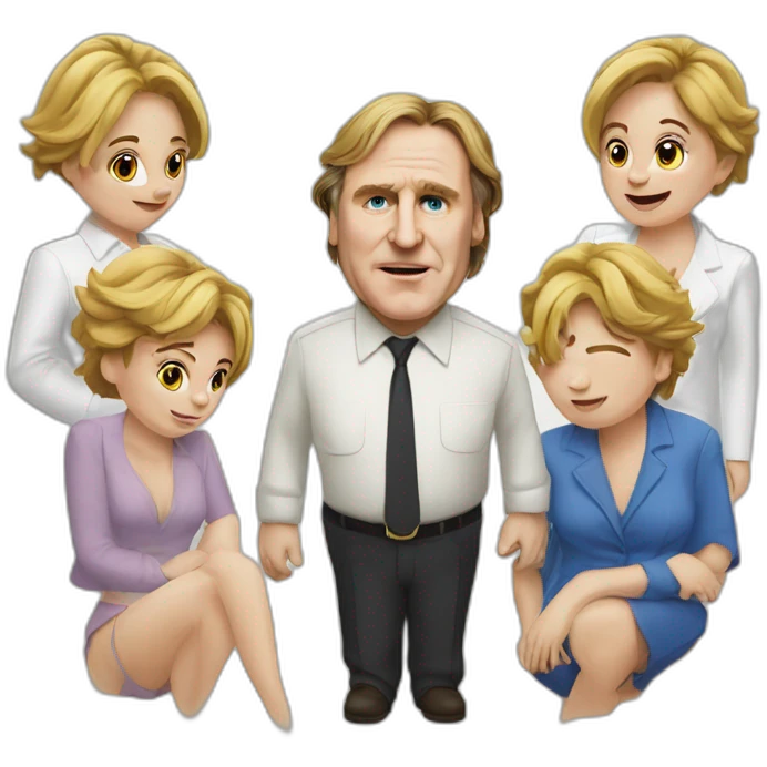Depardieu avec des huitres emoji