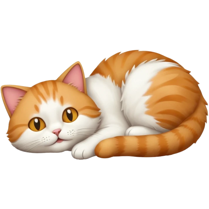 Cat laying on back emoji