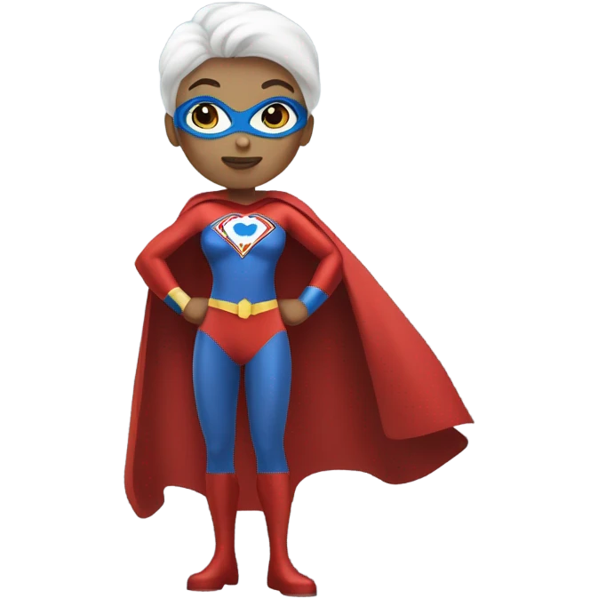 white skin superwoman emoji