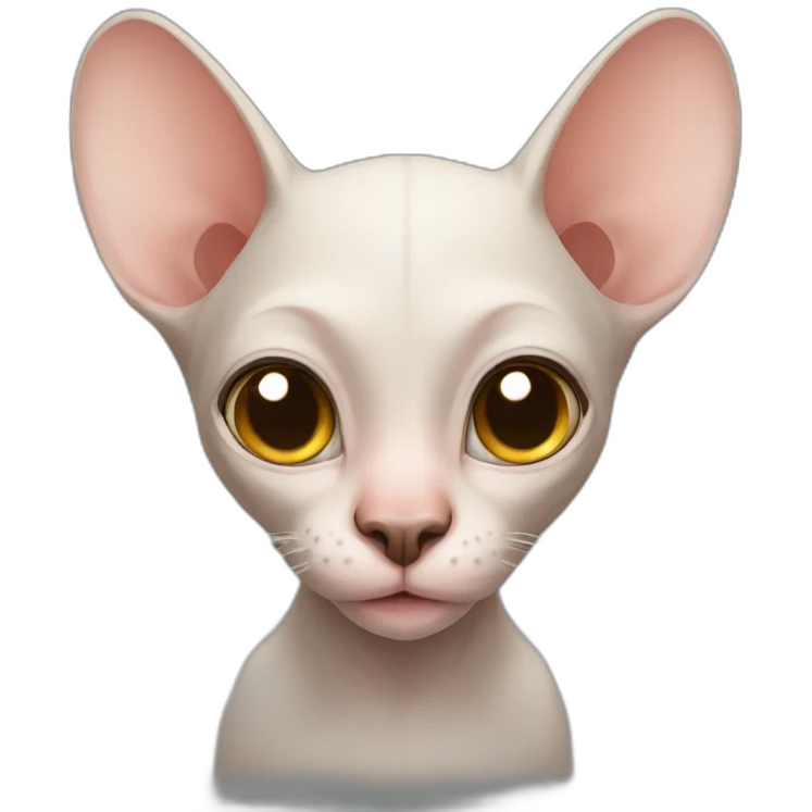 hairless monkey cat emoji