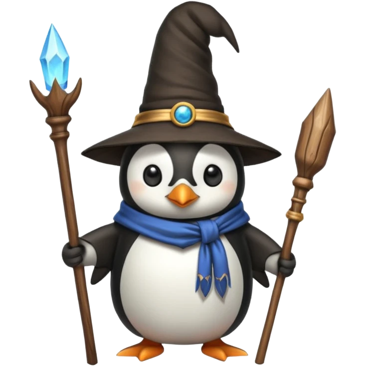 Penguin Wizard emoji