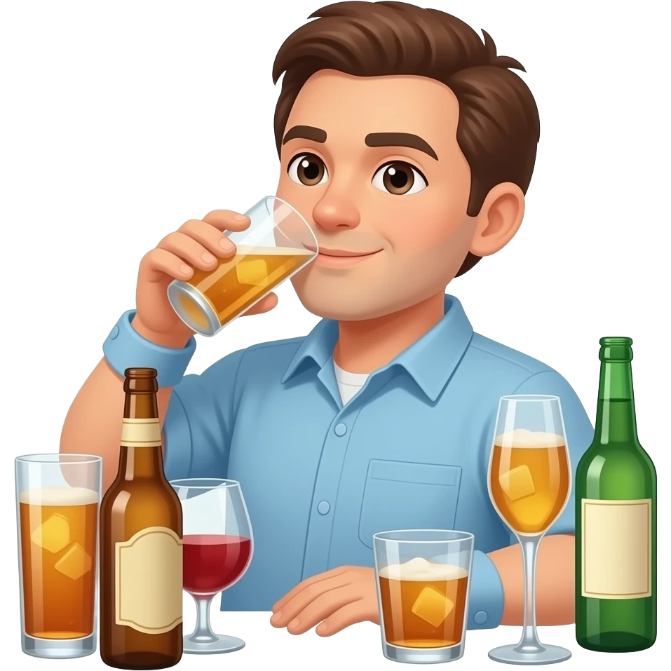 Binge drinking emoji