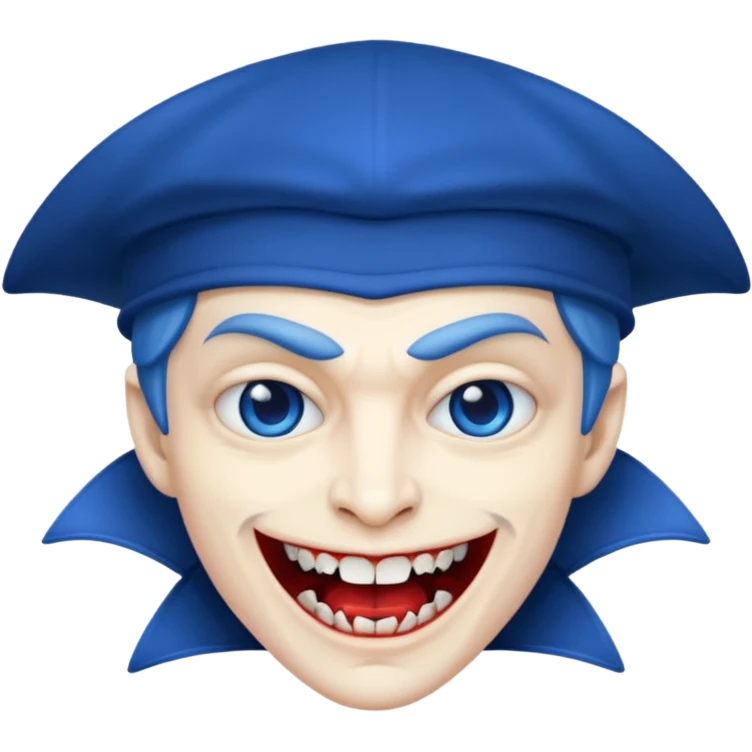 blue hat vampire emoji