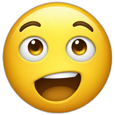 Astonished and happy emoji