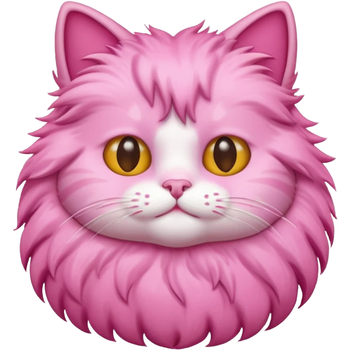 a pink cute cat emoji