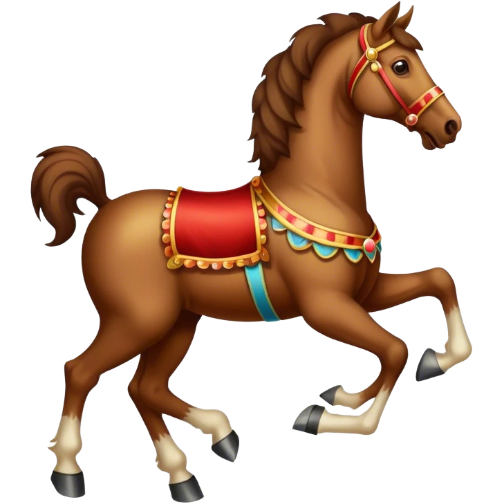 Vintage circus horse emoji