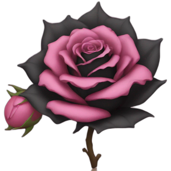 Black goku rose emoji