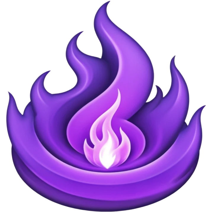 Wicked purple flames emoji
