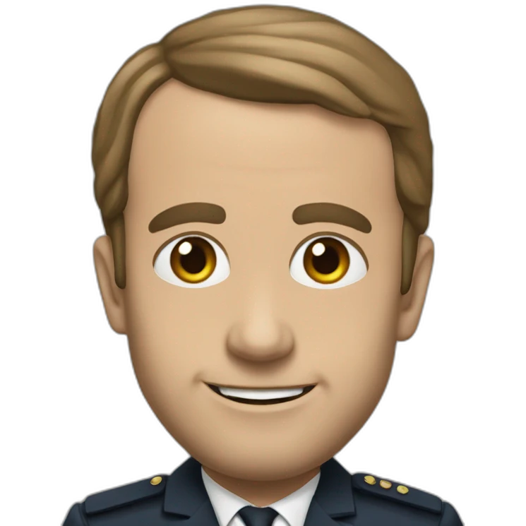 Macron choqué emoji