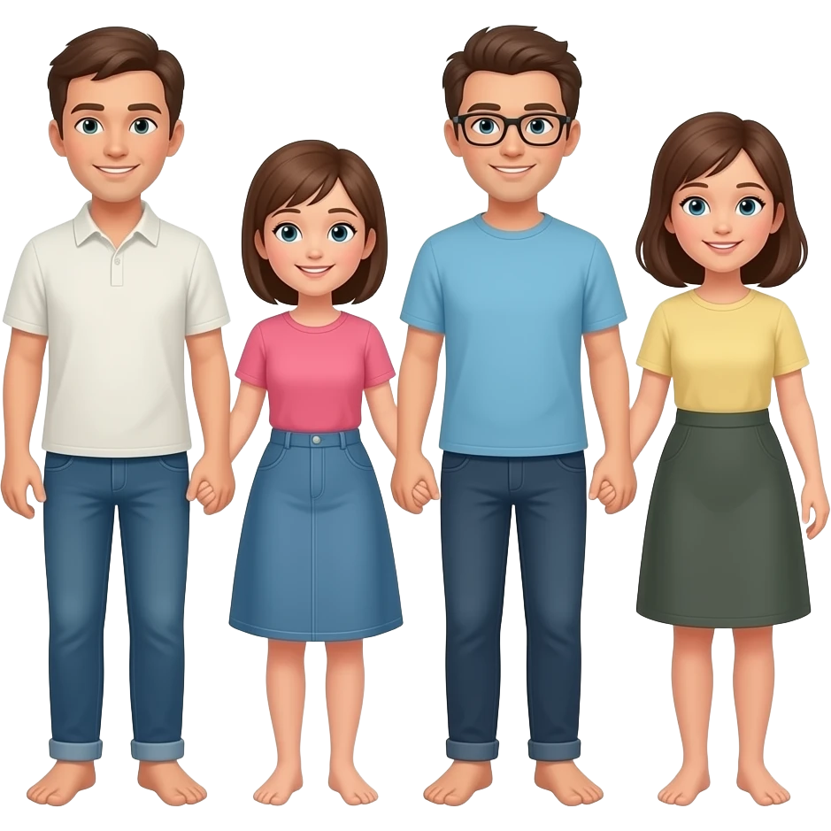 Familia Descalza emoji