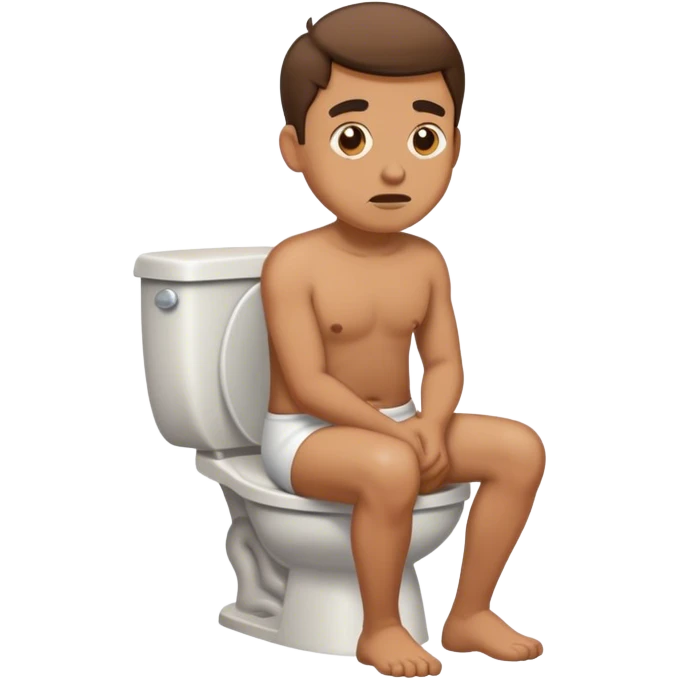 Man pooping emoji