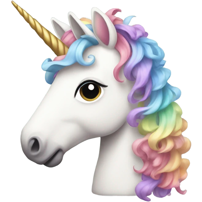 Unicorn wearing a dress ￼ emoji