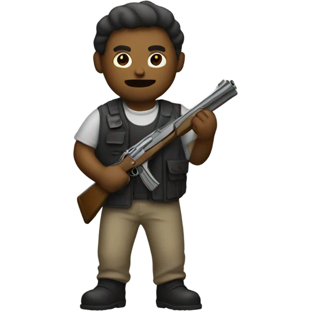 guy with a gun emoji