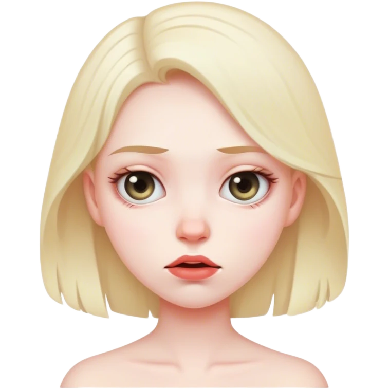 Stubborn girl  emoji