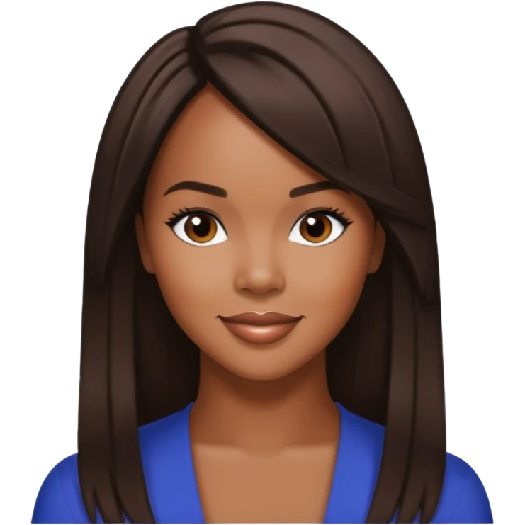 LeToya Luckett from Destiny's Child with long dark brown hair emoji