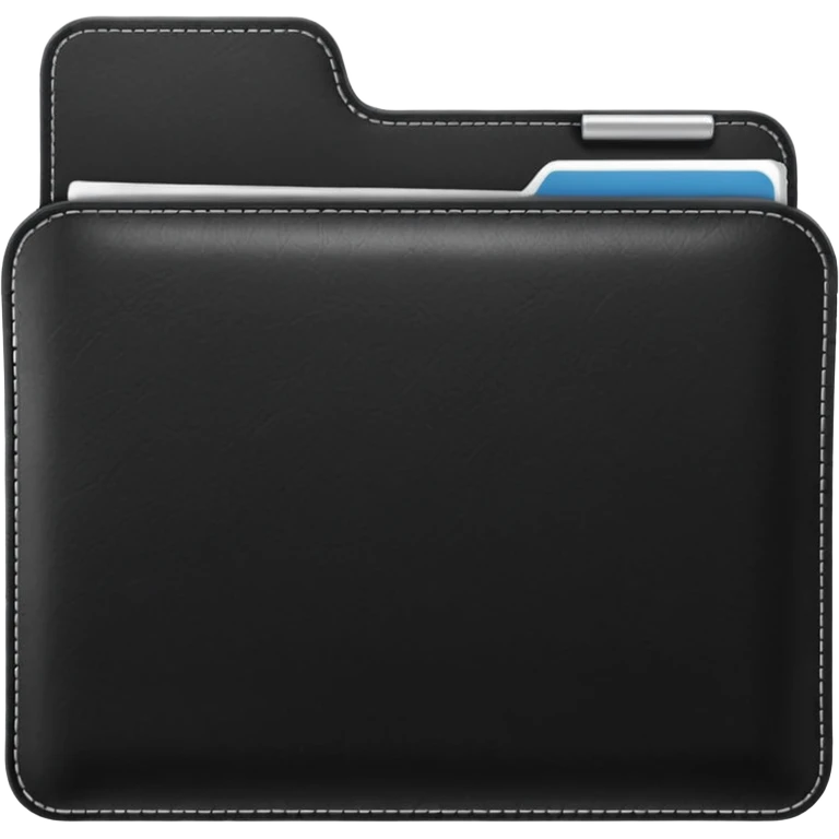 black folder emoji