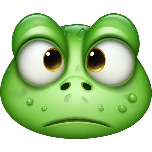 a frog that is crying emoji