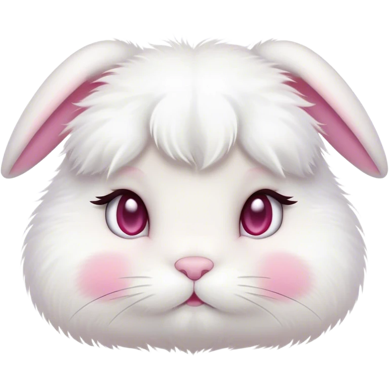 Pouty bunny face emoji