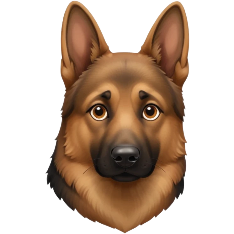 German shephard head  emoji