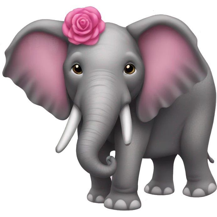 Elefante cor de Rosa  emoji