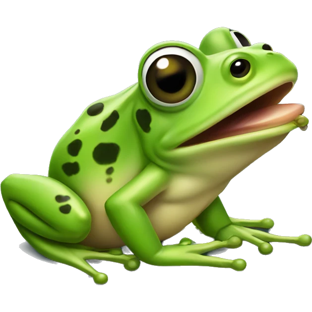 FROG EATING FLY emoji