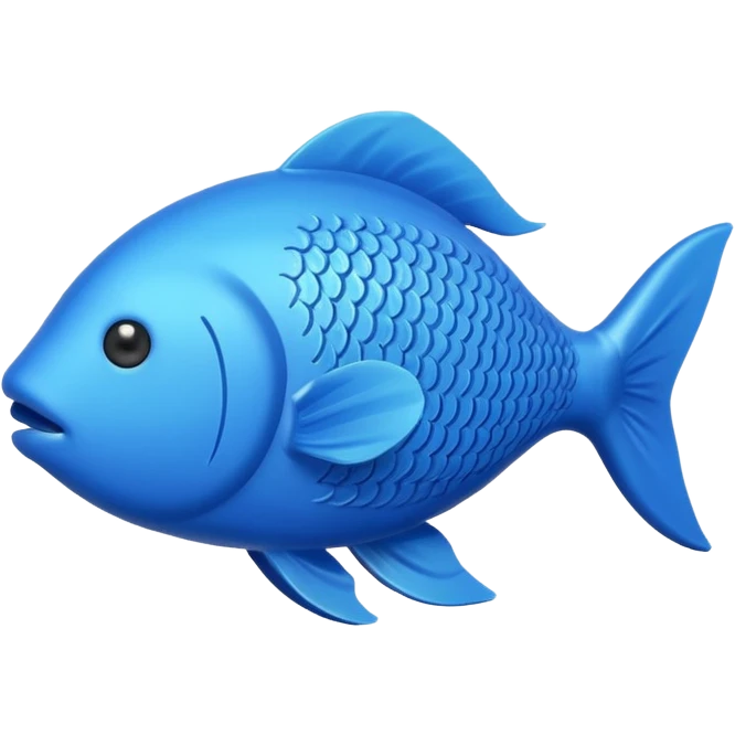 rubber fish in blue emoji