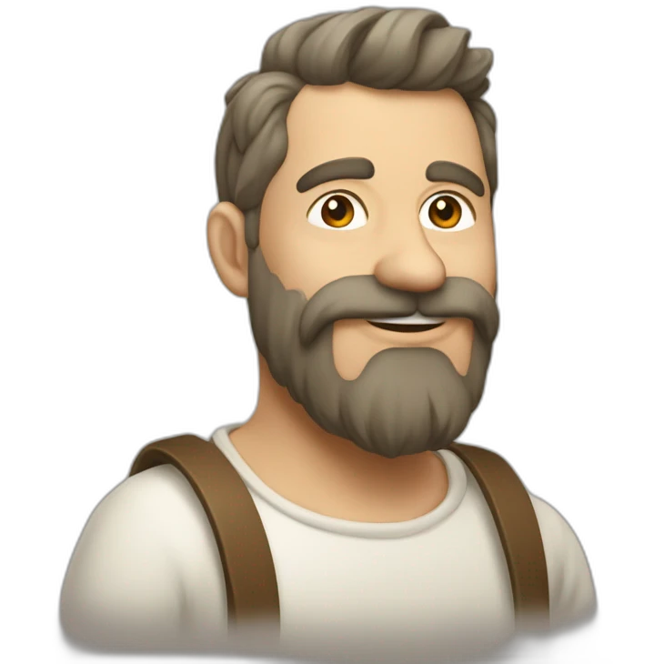 Michou boit une bière emoji