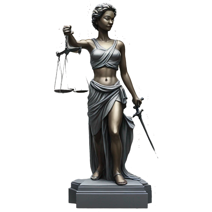 realistic justice statue emoji