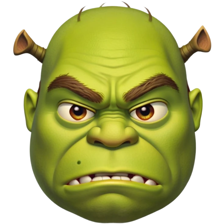 Angry Shrek emoji