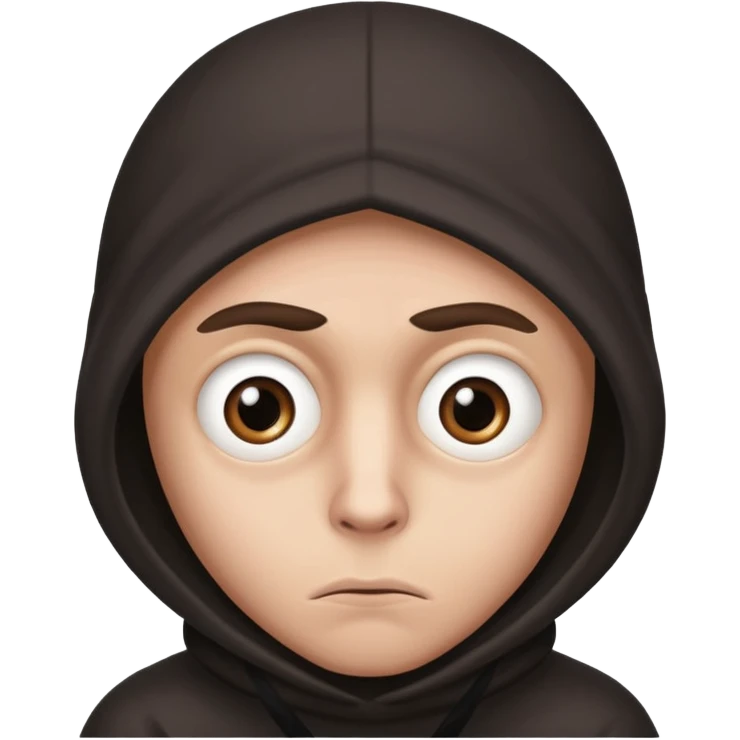 Robber with big sad eyes emoji