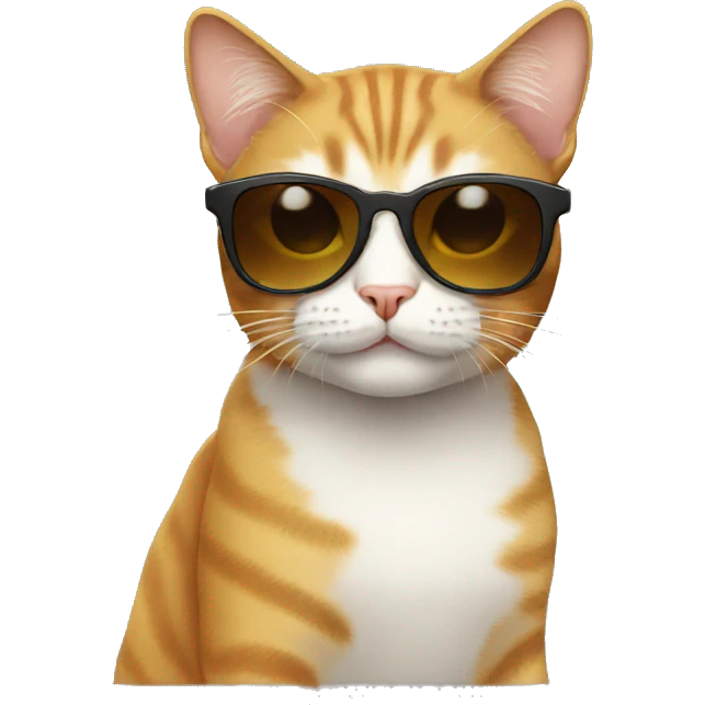 Cat with sunglasses emoji