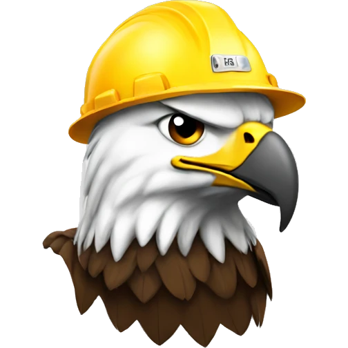 Eagle with Hardhat emoji