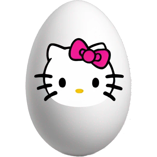 Hello kitty eggs  emoji