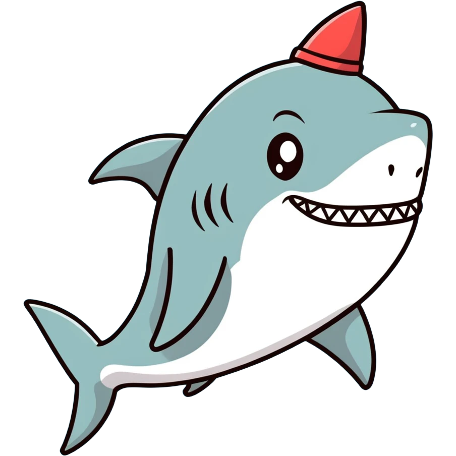 Tiburón cumpleaños  emoji