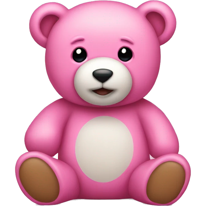pink teddy bear  emoji